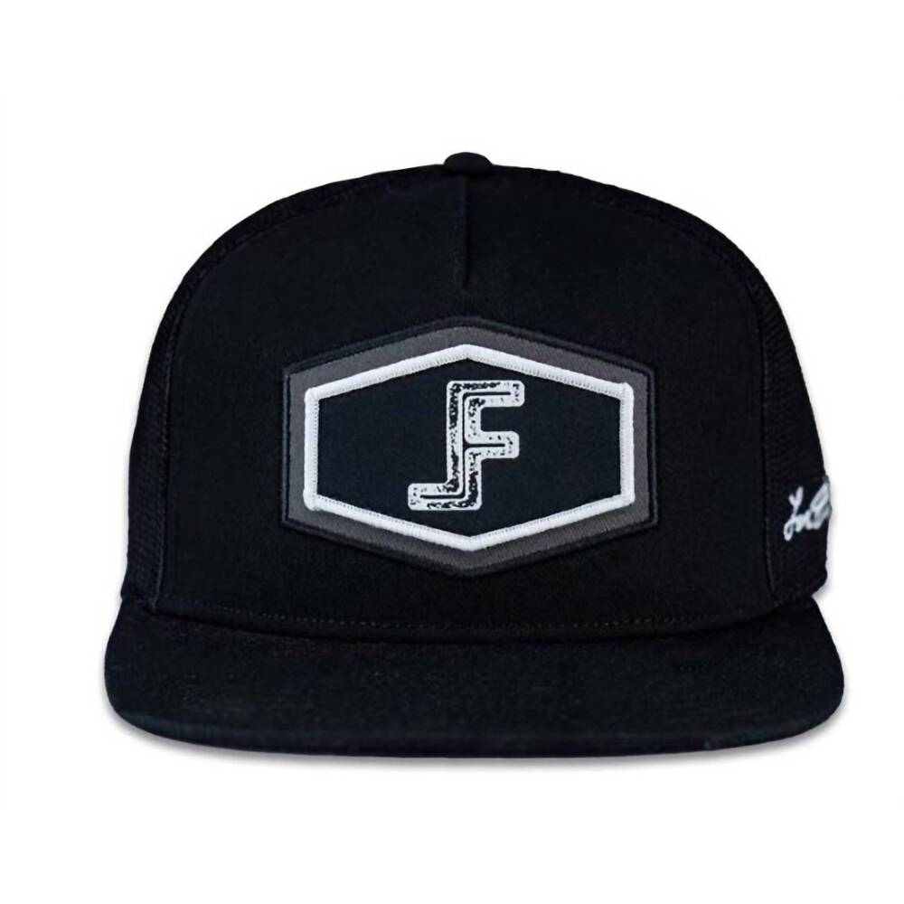 NEW LANE FROST gunsmoke adjustable snapback cap in black